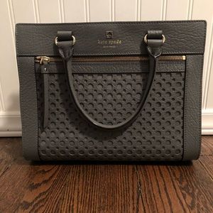 Grey Kate spade bag.